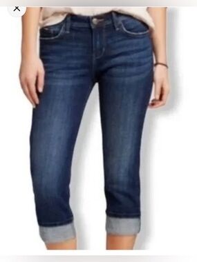 Simply Vera Vera Wang Roll Cuff Capri Size 4P
